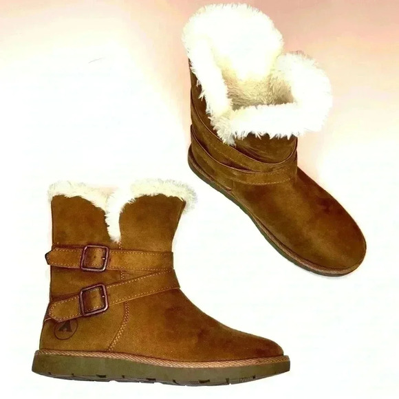 Airwalk Tan Shearling-Lined Women's Boots - Picture 6 of 7